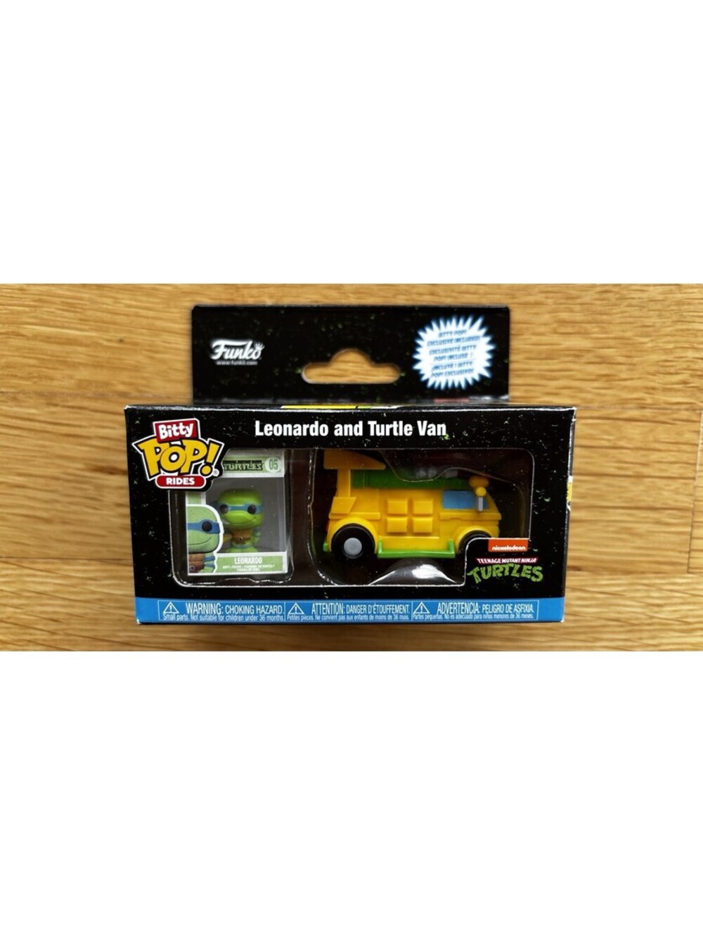 Funko Bitty Pop Rides Leonardo & Turtle Van TMNT Nickelodeon  NEW